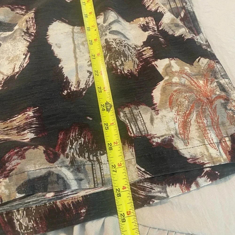 Mens Caribbean 100% silk shirt size large vacation cruise camp shirt
